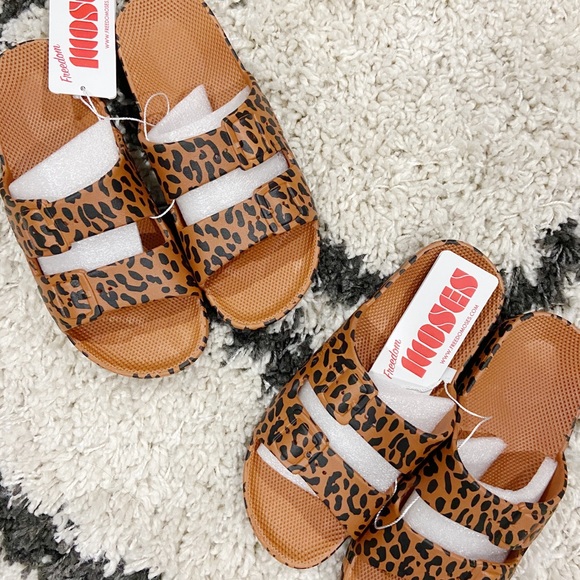 FREEDOM MOSES J. Crew leopard print sandals NWT - Picture 4 of 5